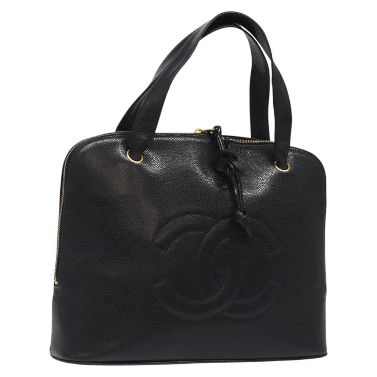Chanel Vintage CC Dome Caviar Large
