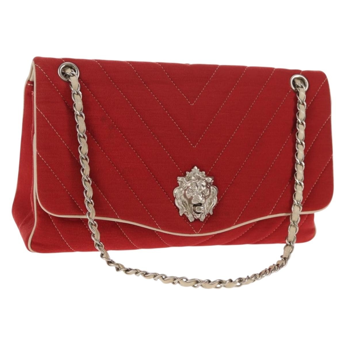 Chanel Leo Lion Flap Bag Chevron Jersey Medium