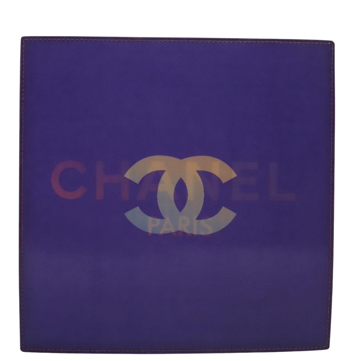Chanel Vintage Holographic Chain Tote Vinyl Small