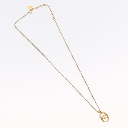 Christian Dior CD Round Pendant Necklace Metal Product Image