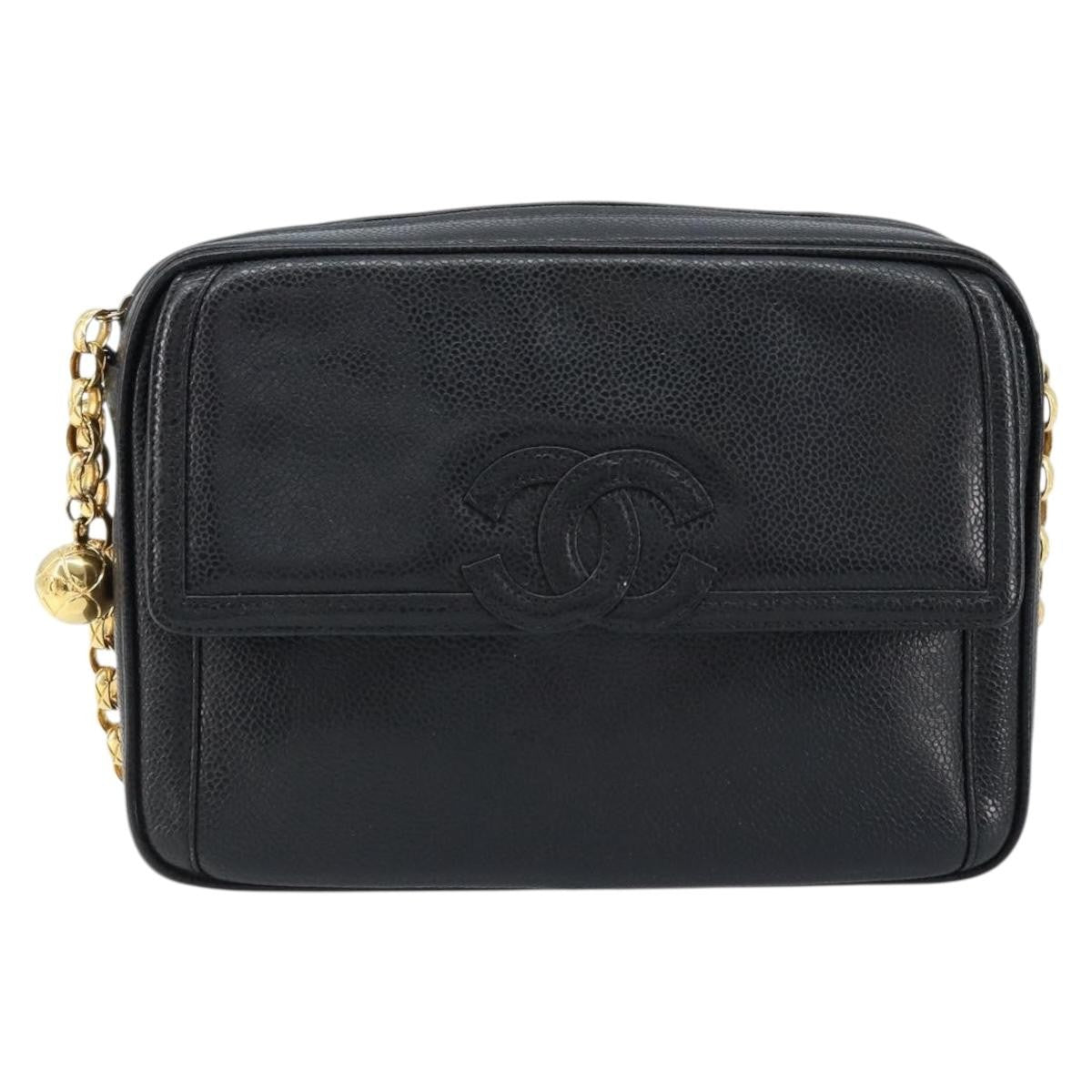 Chanel Vintage Front Pocket CC Camera Bag Caviar Small