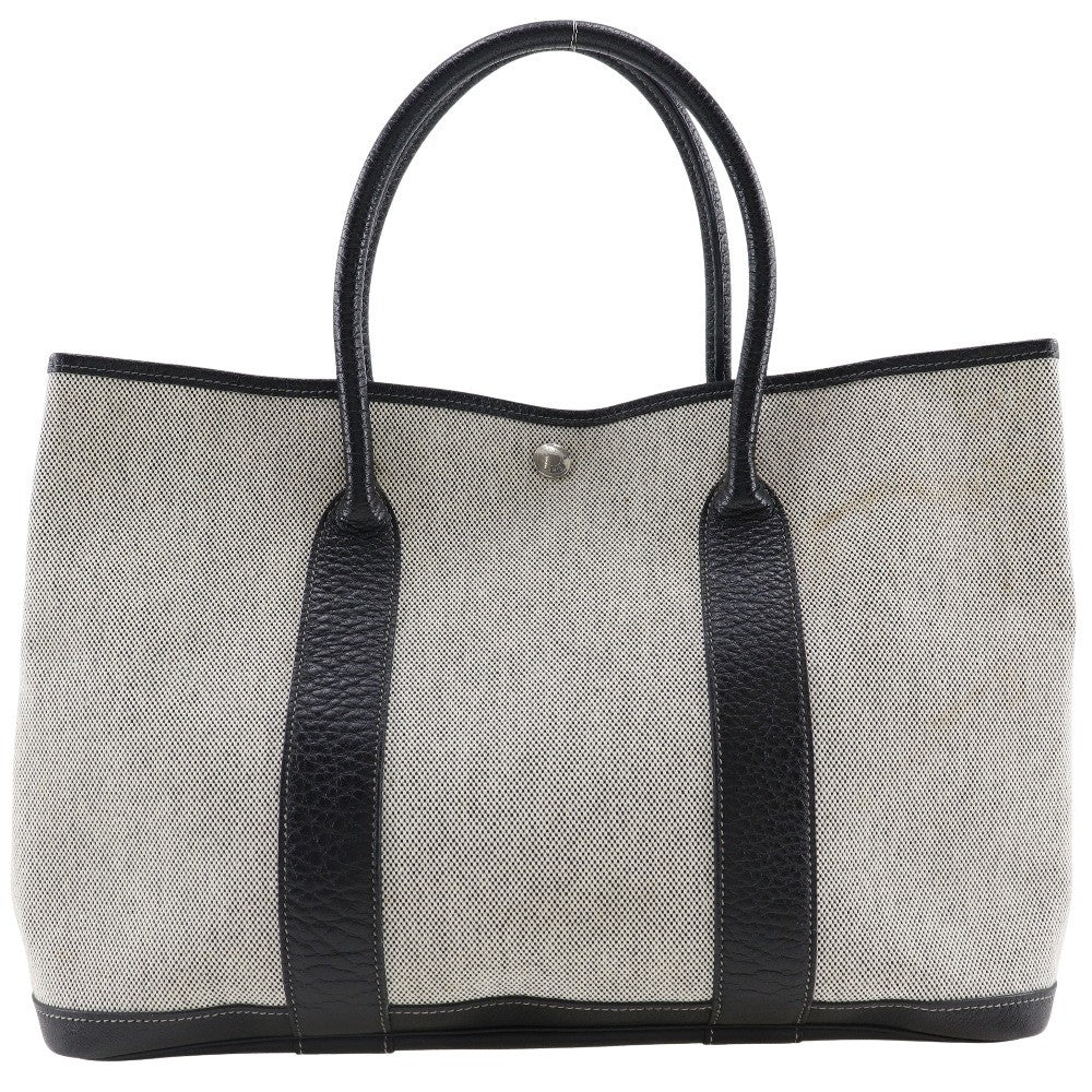 Hermes Garden Party Tote Toile and Leather 36