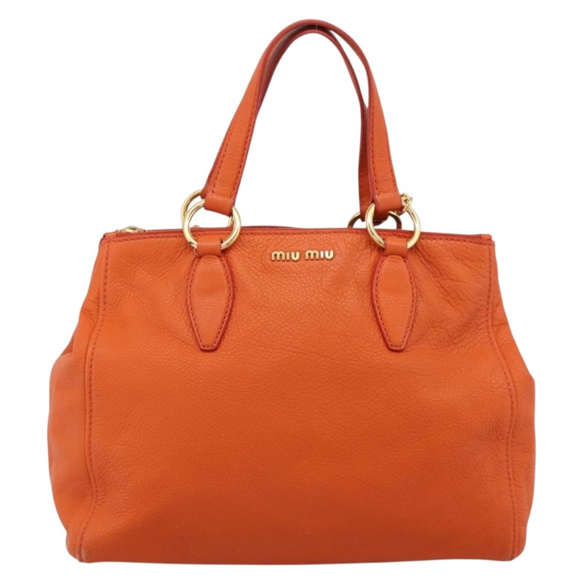 Miu Miu Caribou Convertible Tote Leather Medium