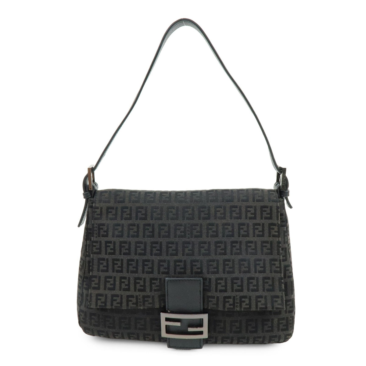 Fendi Zucchino Canvas Mamma Baguette Canvas Medium