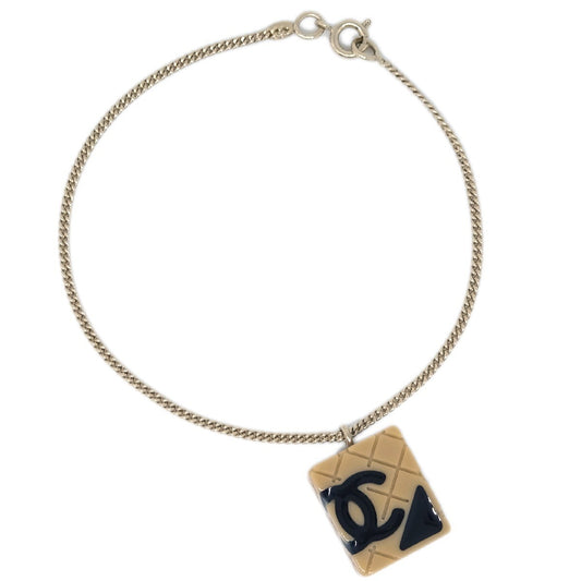 Chanel Vintage Rue Cambon Chain Charm Bracelet Metal Product Image