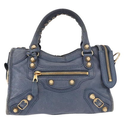 Balenciaga City Giant Studs Leather Mini