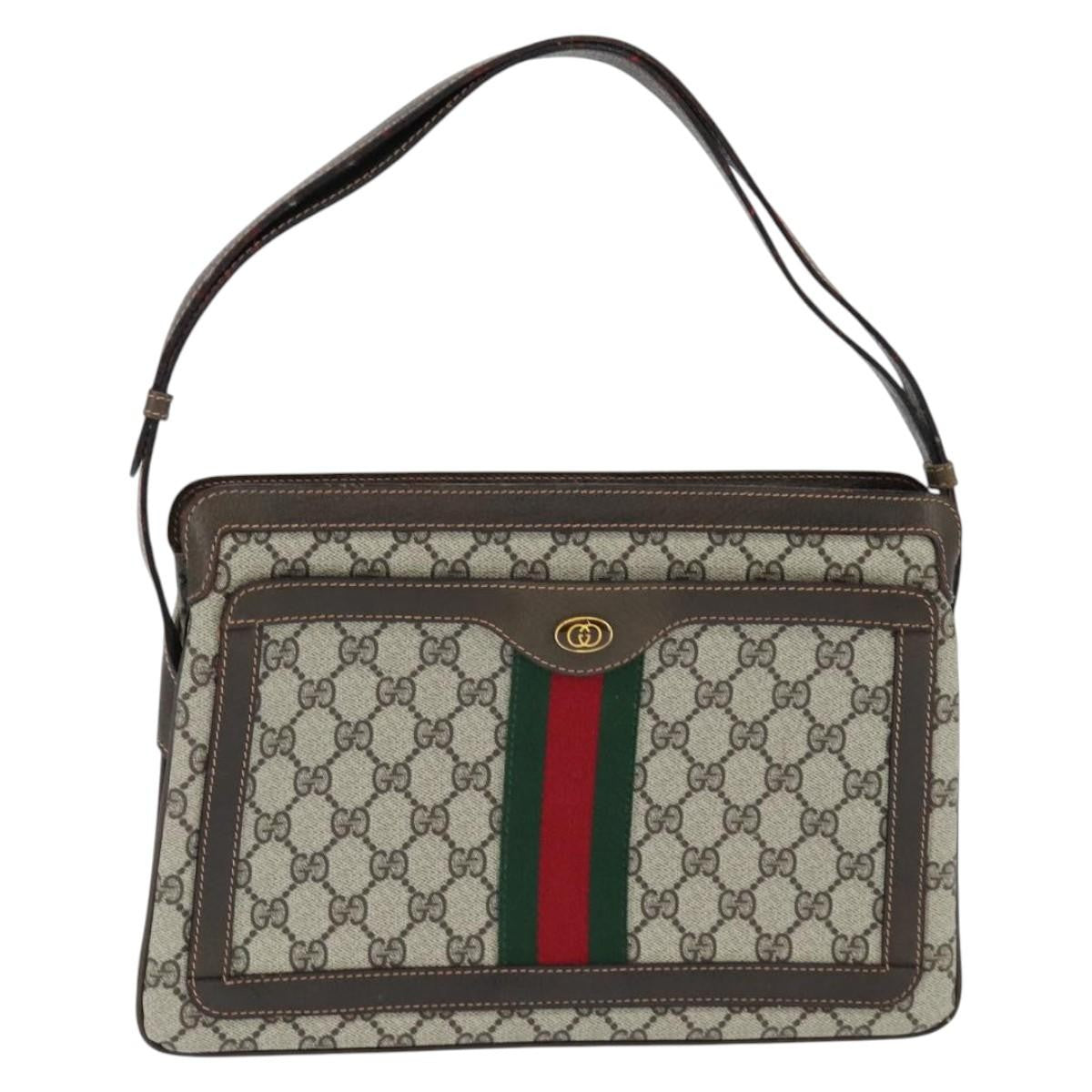 Gucci Ophidia Zip Shoulder Bag GG Coated Canvas Medium