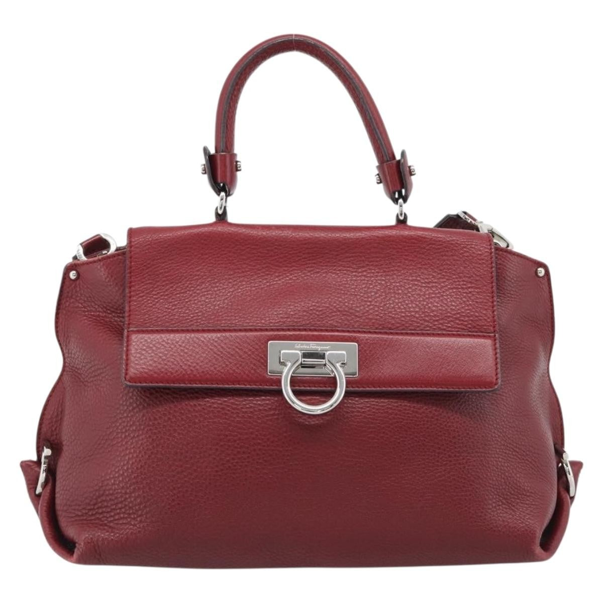 Salvatore Ferragamo Sofia Satchel Leather Medium
