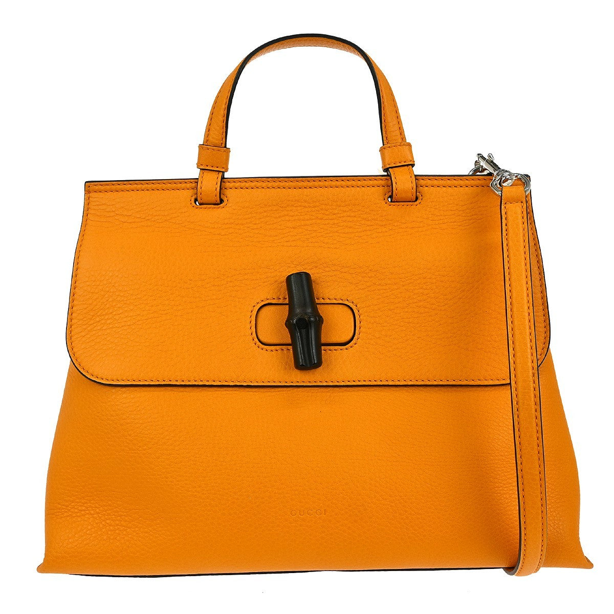 Gucci 2-Way Bamboo Handle Shoulder Bag Python Product Image