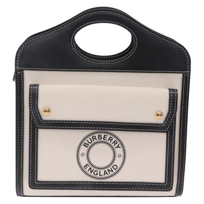 Burberry Logo Pocket Canvas with Leather Medium