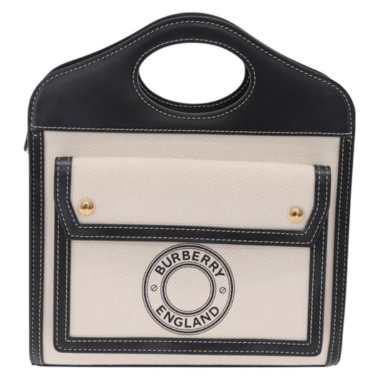 Burberry Logo Pocket Canvas with Leather Medium