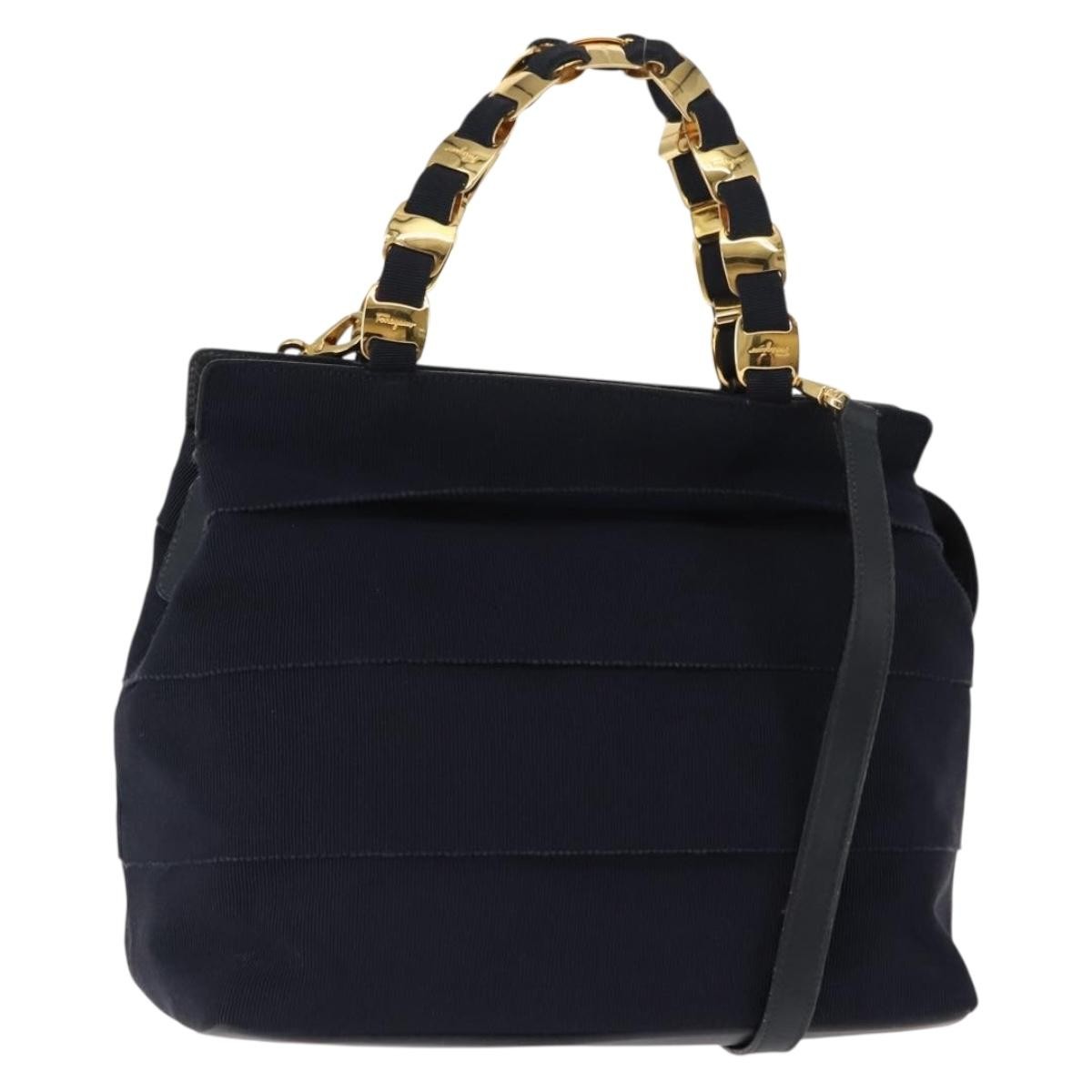 Salvatore Ferragamo Vala Handbag Canvas Product Image