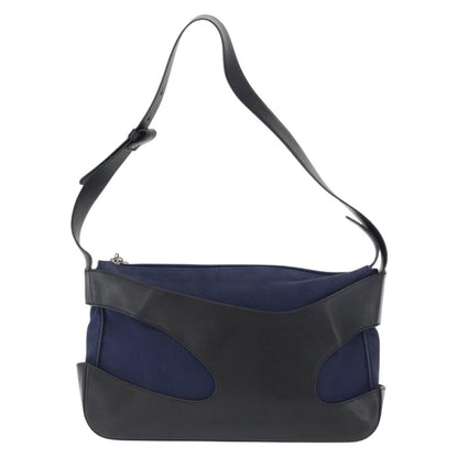 Salvatore Ferragamo Cut Out Shoulder Bag Canvas and Leather Product Image
