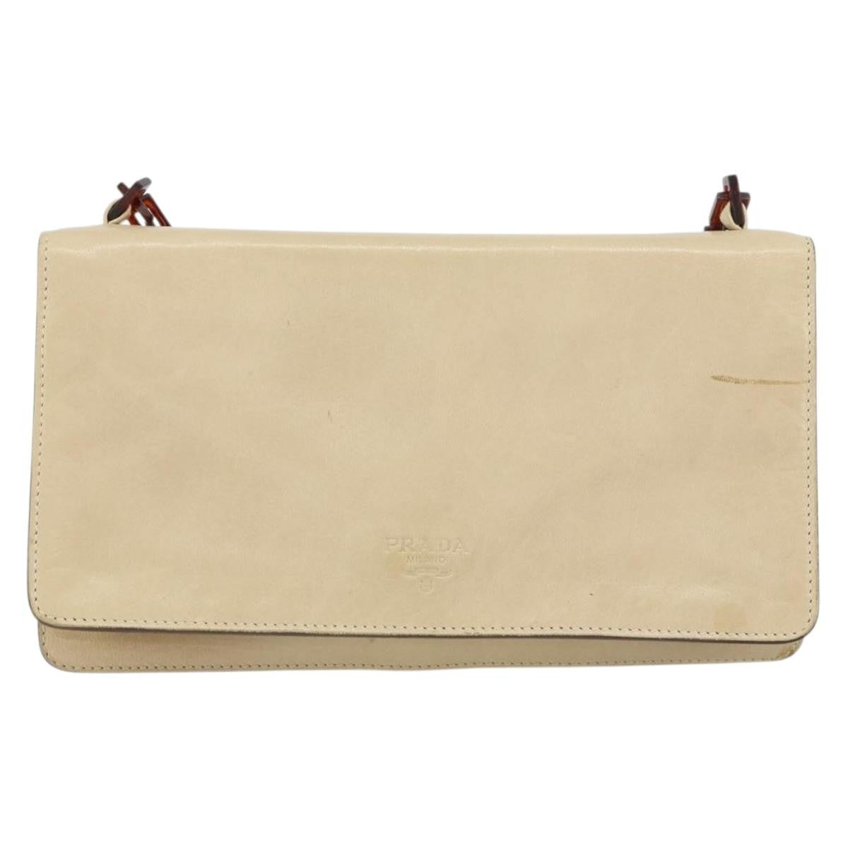 Prada Flap Shoulder Bag Leather Small
