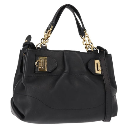 Salvatore Ferragamo W Chain Tote Leather Medium