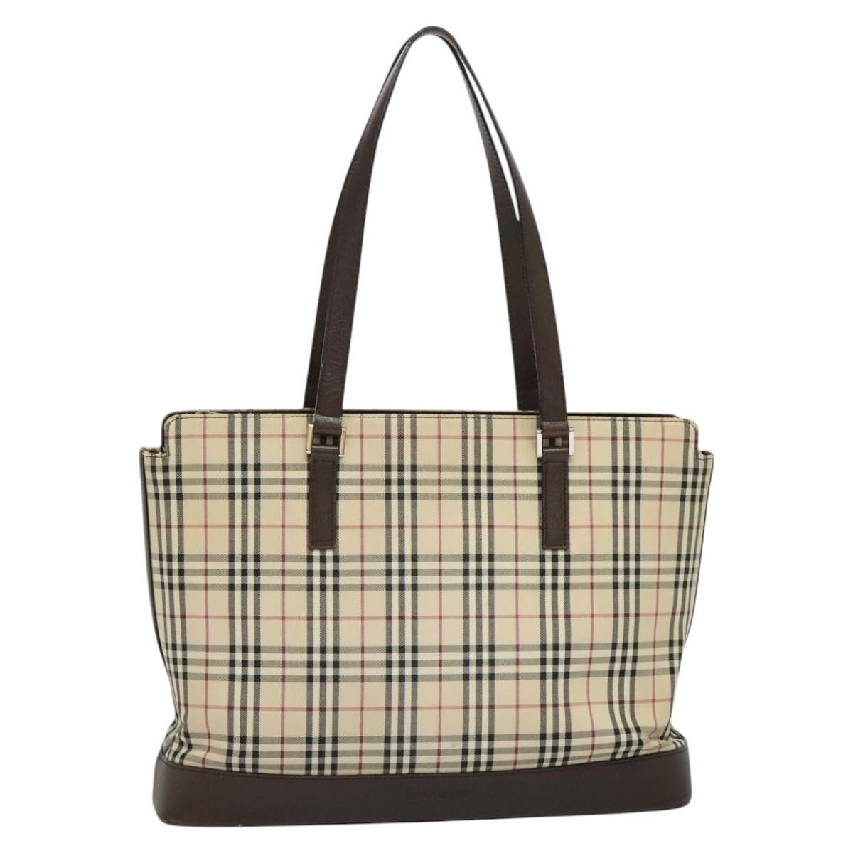 Burberry Nova Check Tote Canvas and Leather Product Image