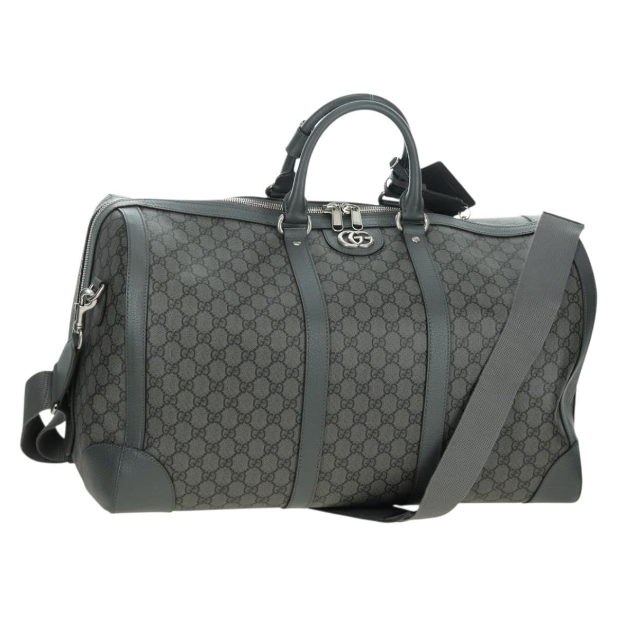 Gucci Web Trim Weekend Duffle Bag GG Coated Canvas Medium