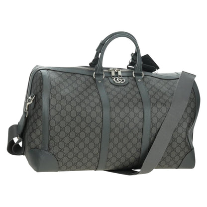 Gucci Web Trim Weekend Duffle Bag GG Coated Canvas Medium