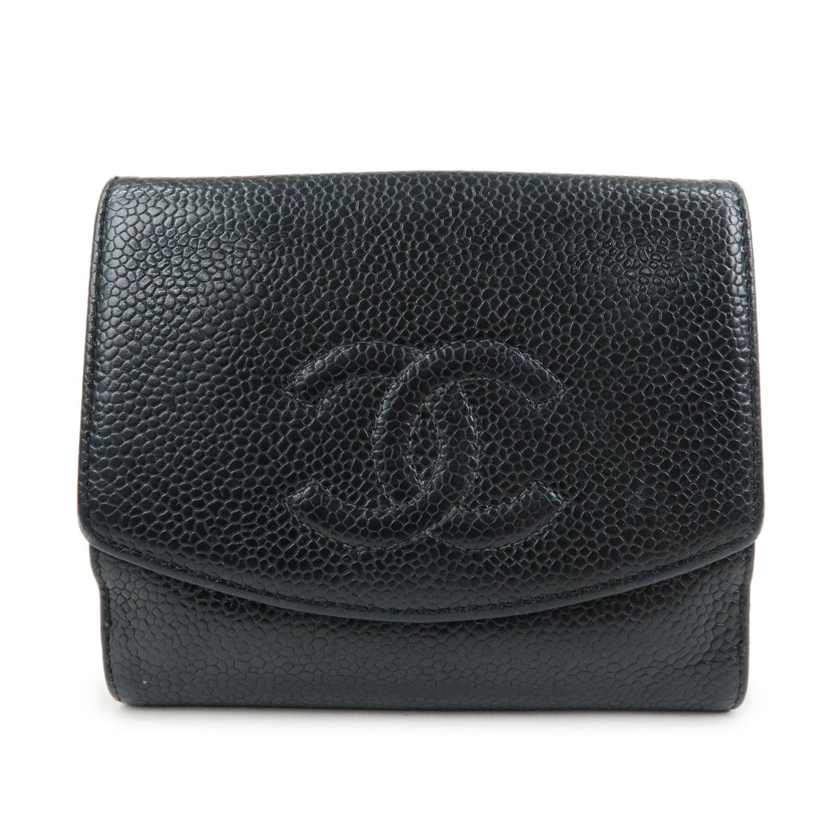 Chanel Vintage Timeless Bifold Caviar Compact