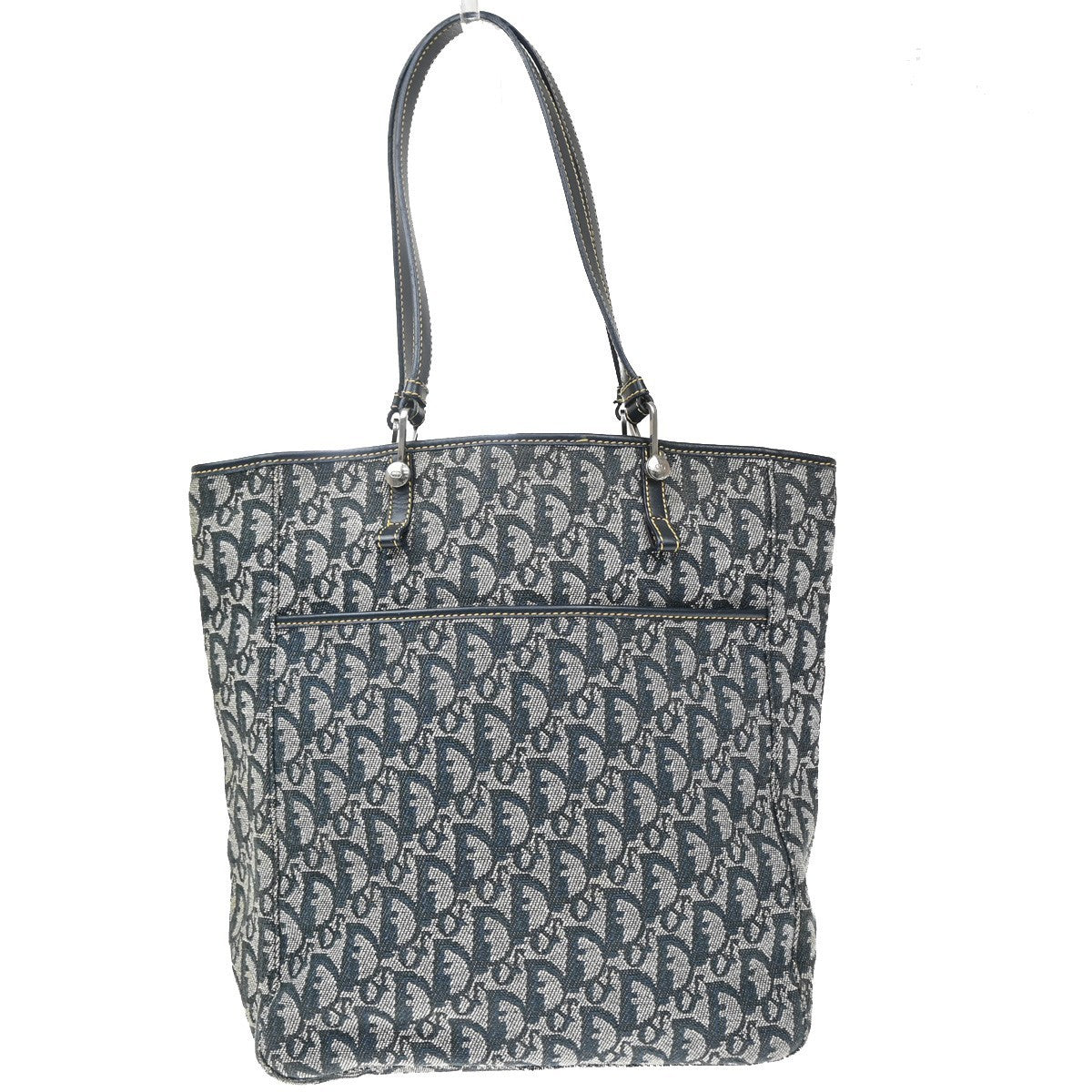 Christian Dior Vintage Open Pocket Diorissimo Canvas Small