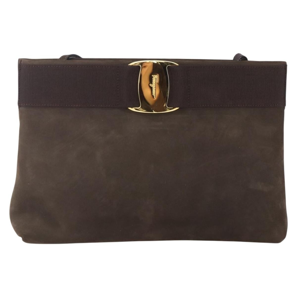 Salvatore Ferragamo Vala Shoulder Bag Suede Product Image