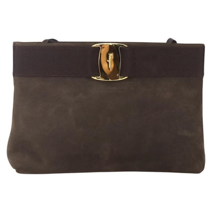 Salvatore Ferragamo Vala Shoulder Bag Suede Product Image