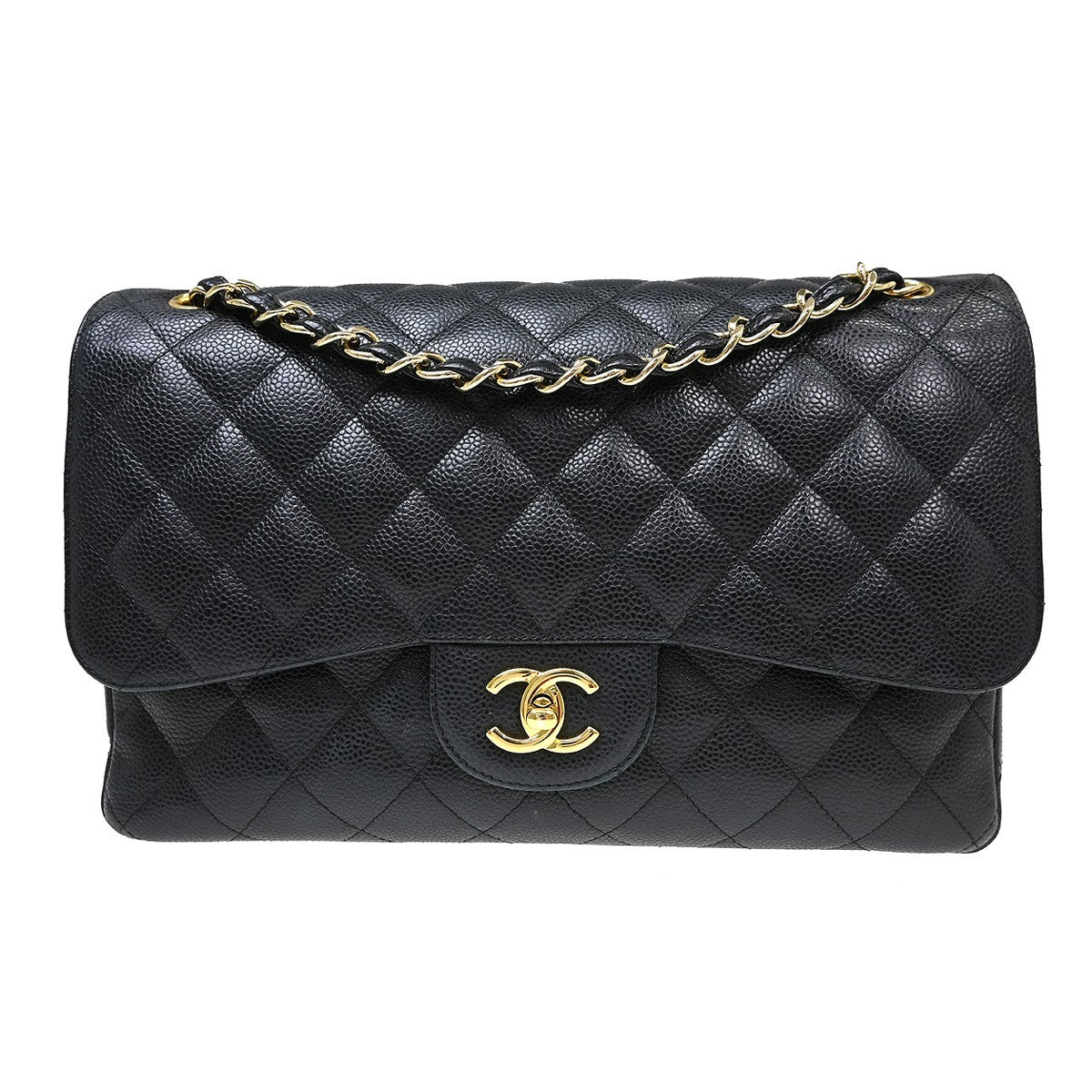 Chanel Timeless - Classic Double Flap Quilted Caviar Jumbo 30 x 20 x 10