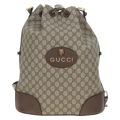 Gucci Neo Vintage Drawstring Bucket GG Coated Canvas Large