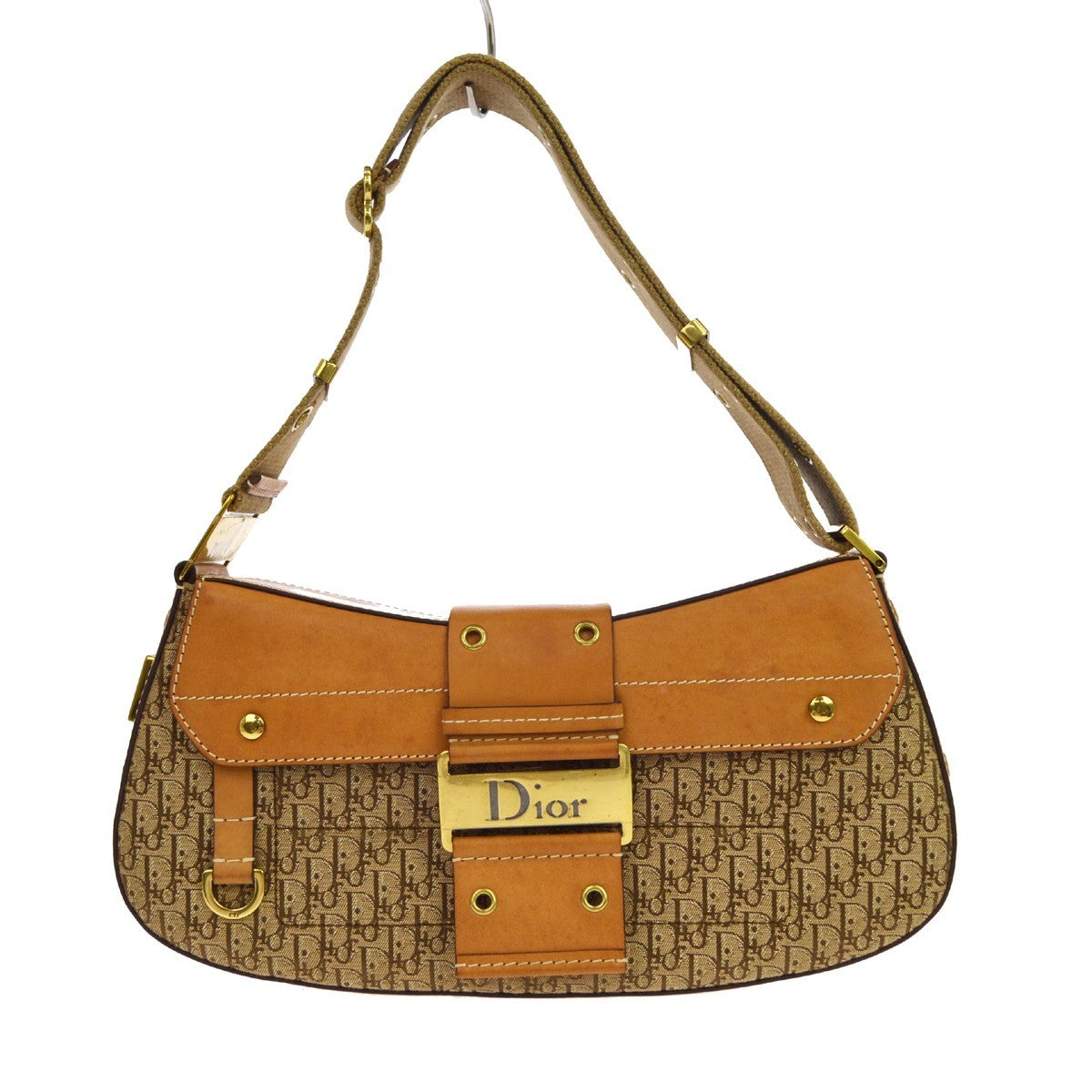 Christian Dior Vintage Street Chic Columbus Diorissimo Canvas with Leather Medium