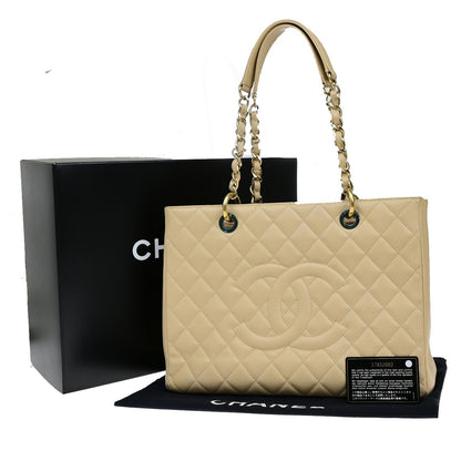 Chanel Grand Shopping Tote Quilted Caviar XL