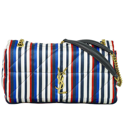 Saint Laurent Jamie Flap Bag Quilted Printed Silk Medium