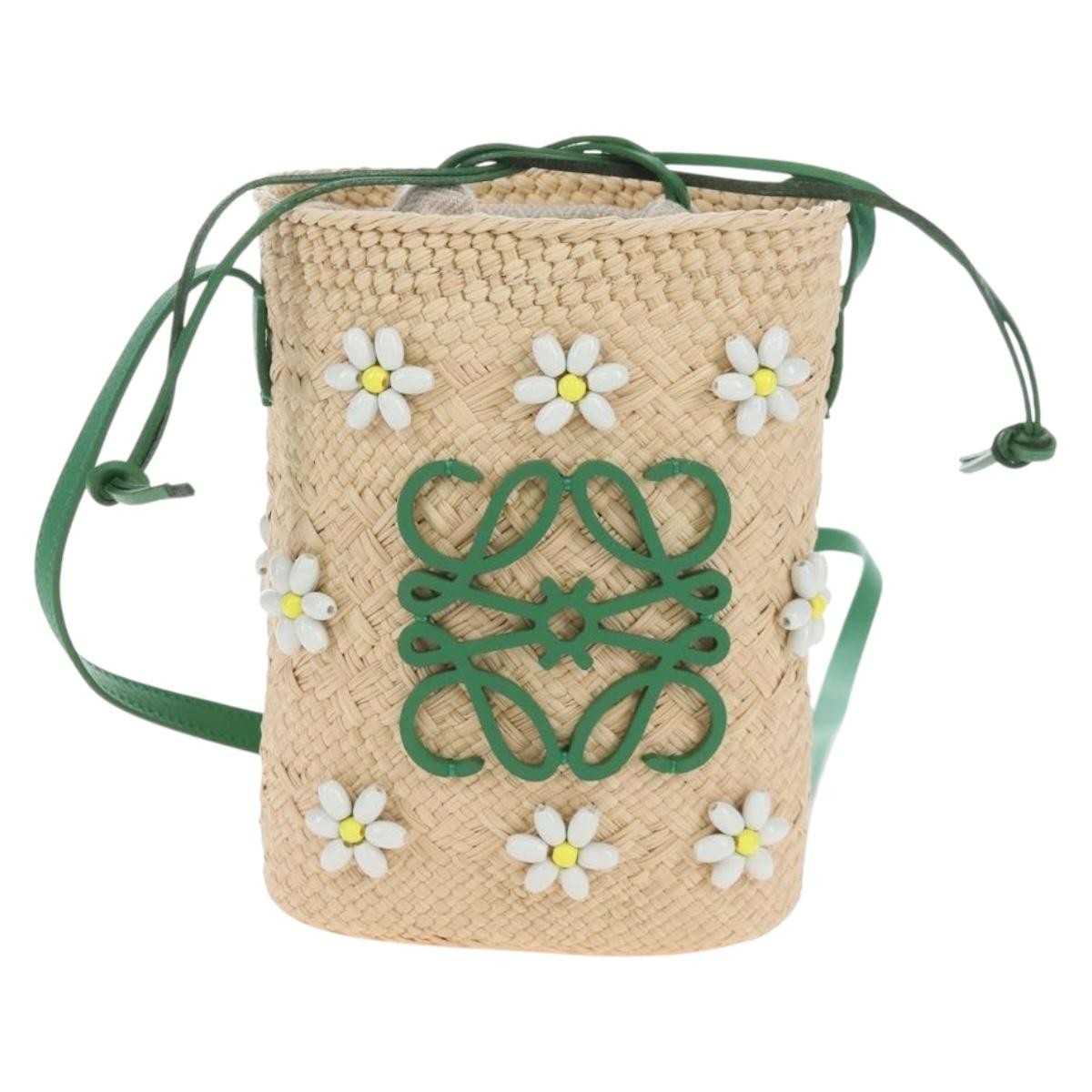 Loewe Paula's Ibiza Anagram Bucket Woven Raffia with Leather Product Image