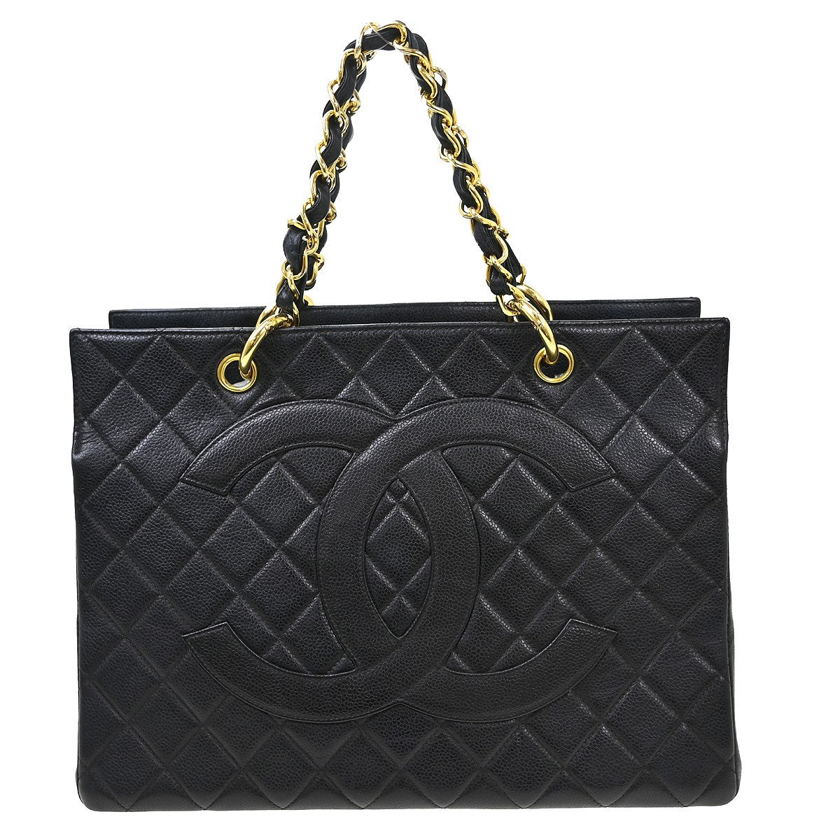 Chanel Vintage Grand Shopping Tote Quilted Caviar Product Image
