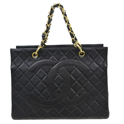 Chanel Vintage Grand Shopping Tote Quilted Caviar Product Image