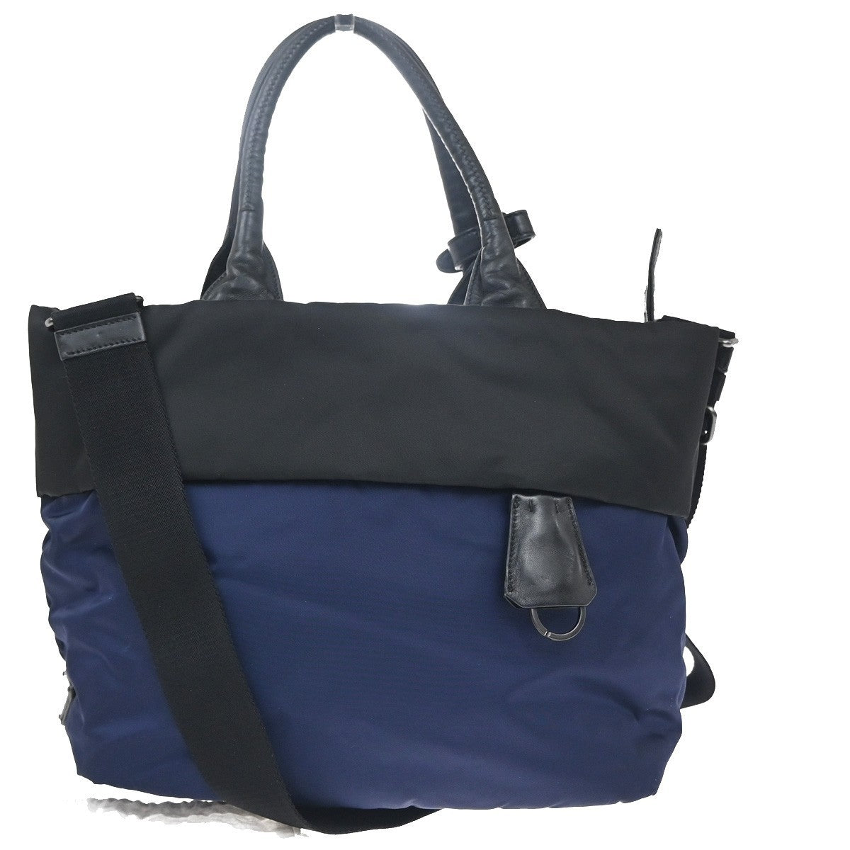 Prada Convertible Double Tote Tessuto Small