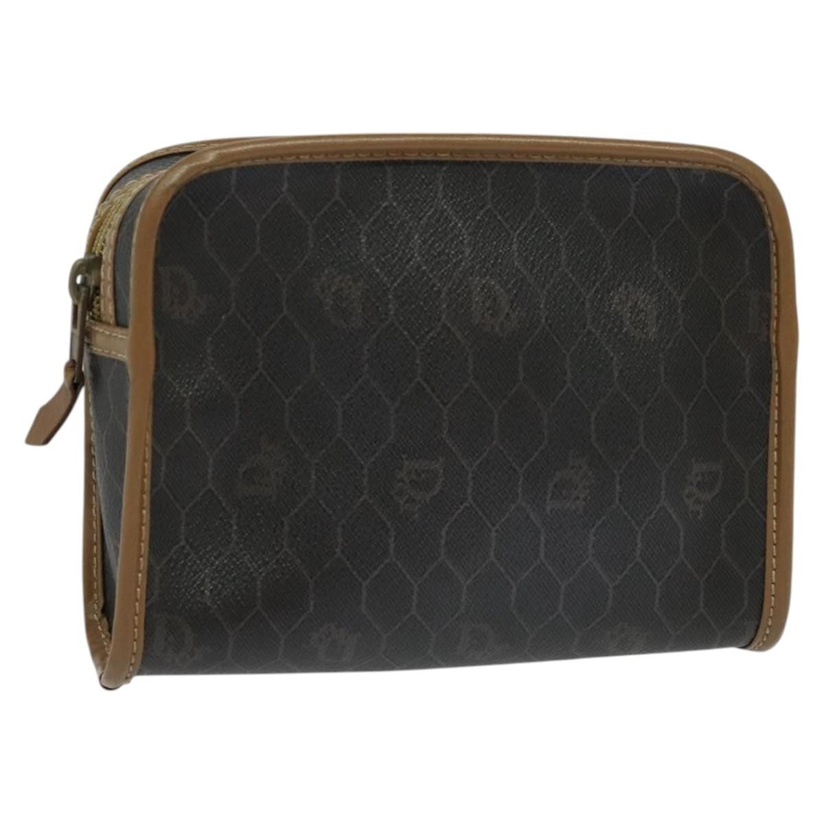 Christian Dior Vintage Honeycomb Zip Canvas and Leather Product Image