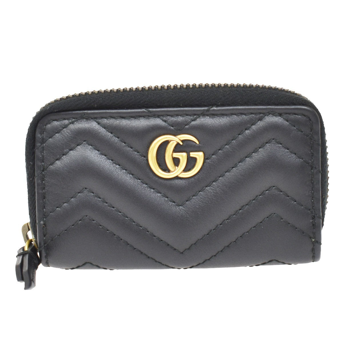 Gucci GG Marmont Zip Around Matelasse Leather Small