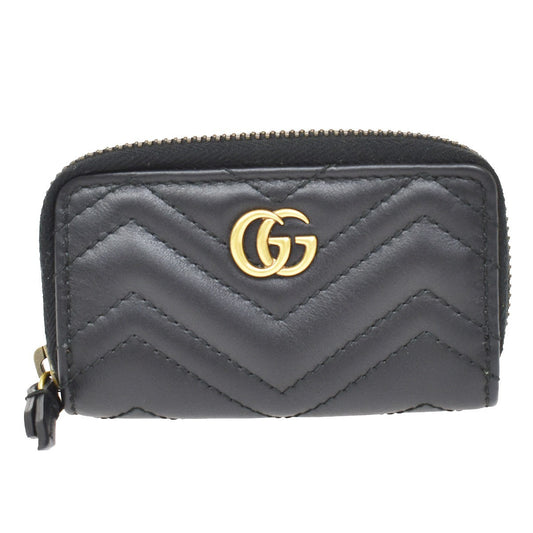 Gucci GG Marmont Zip Around Matelasse Leather Small