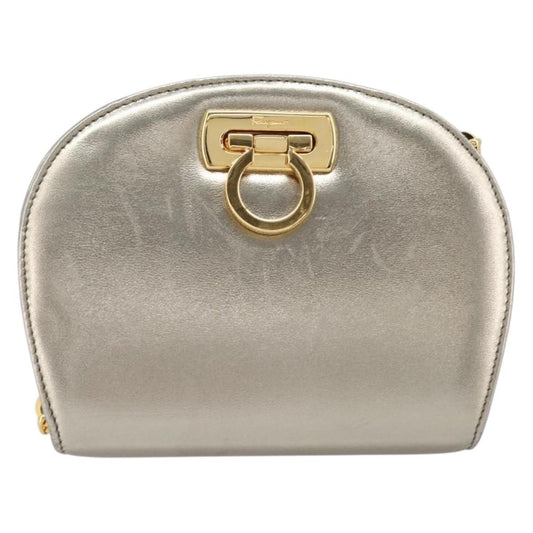 Salvatore Ferragamo Gancini Chain Leather Mini
