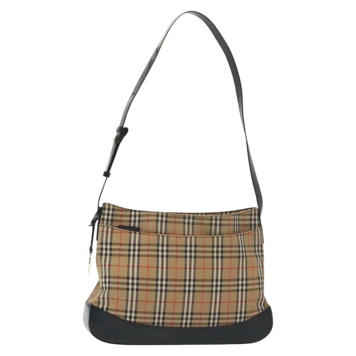 Burberry Shoulder Bag Nova Check Canvas Product Image