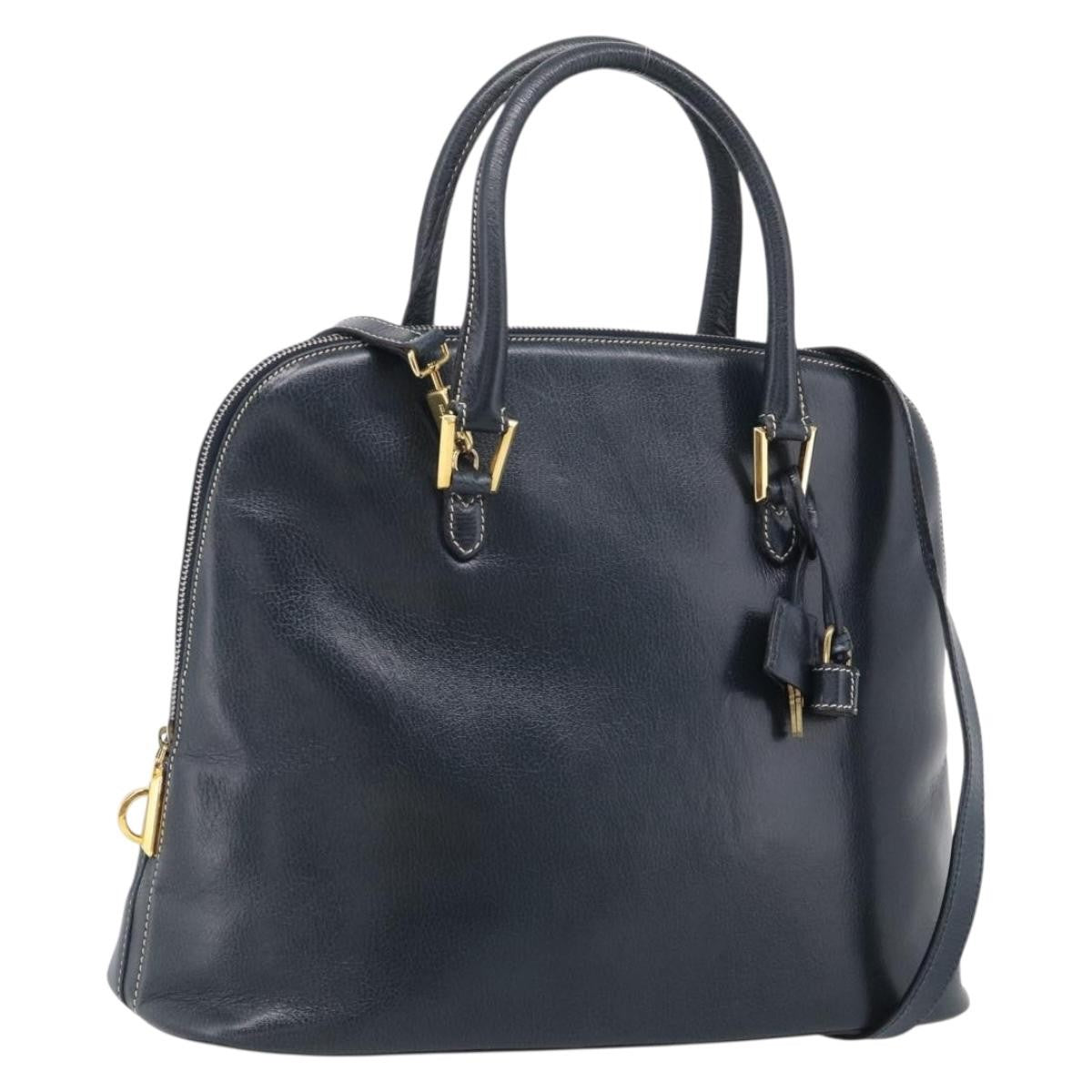 Salvatore Ferragamo Top Handle Leather Micro