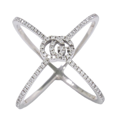 Gucci GG Running Cross 18K White Gold and Pave Diamonds Product Image