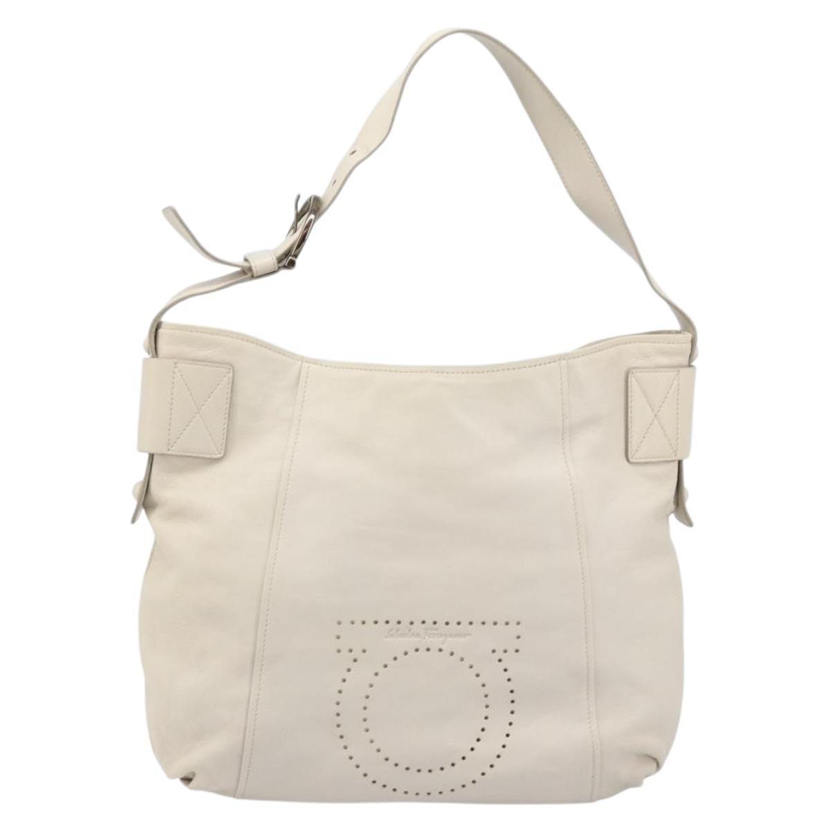 Salvatore Ferragamo Vintage Gancini Hobo Leather Medium