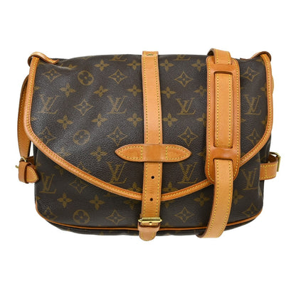 Louis Vuitton Saumur Handbag Monogram Canvas 30