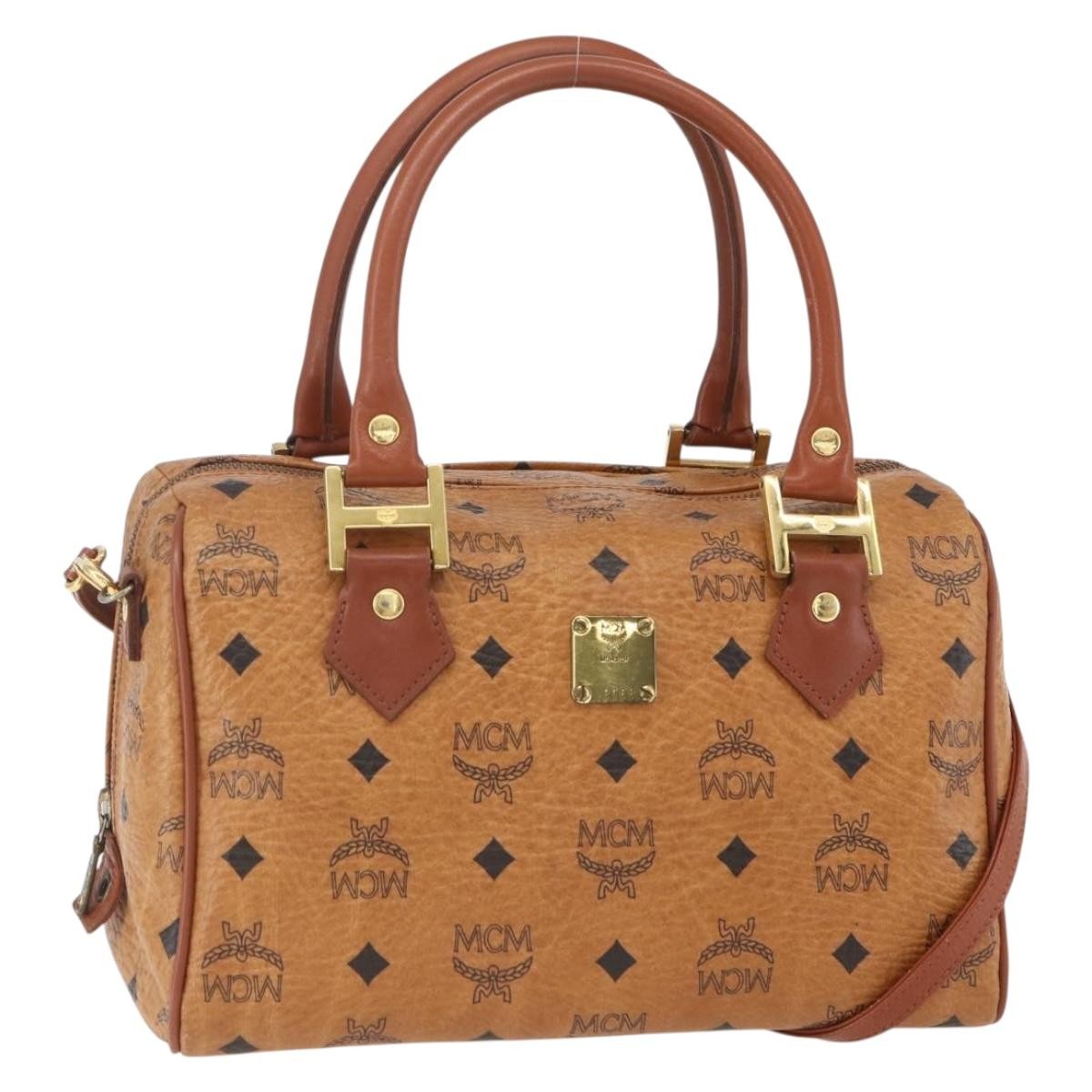MCM Visetos logogramme Handbag Canvas and Leather Product Image