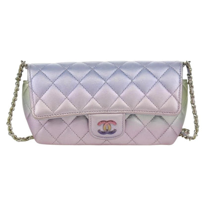 Chanel Classic Single Flap Quilted Iridescent Lambskin Mini
