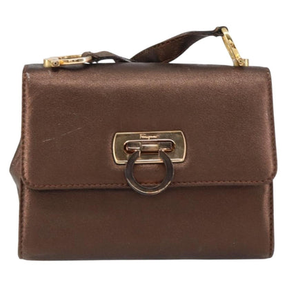 Salvatore Ferragamo Gancini Shoulder Bag Leather Product Image
