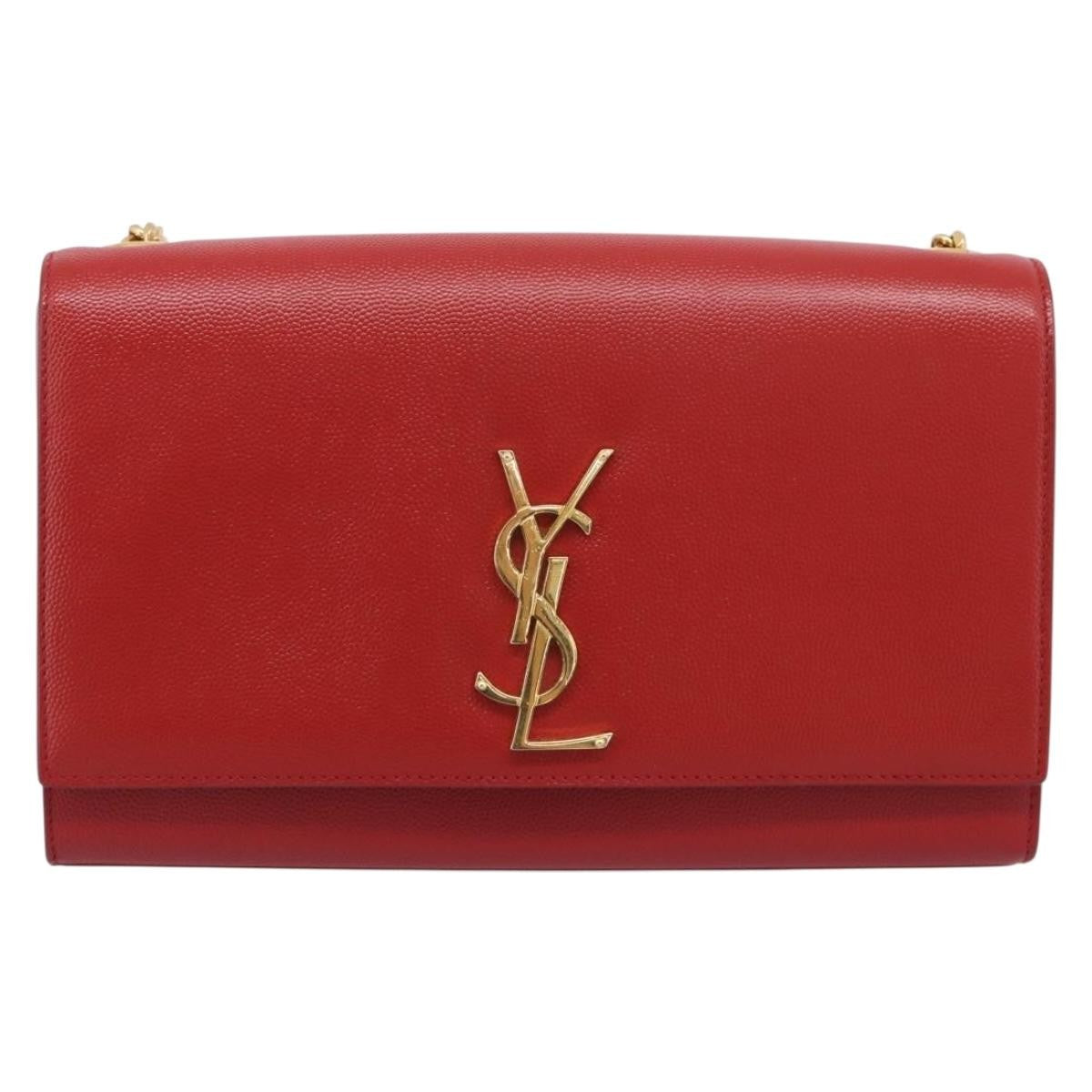 Saint Laurent Classic Monogram Flap Chain Leather Product Image