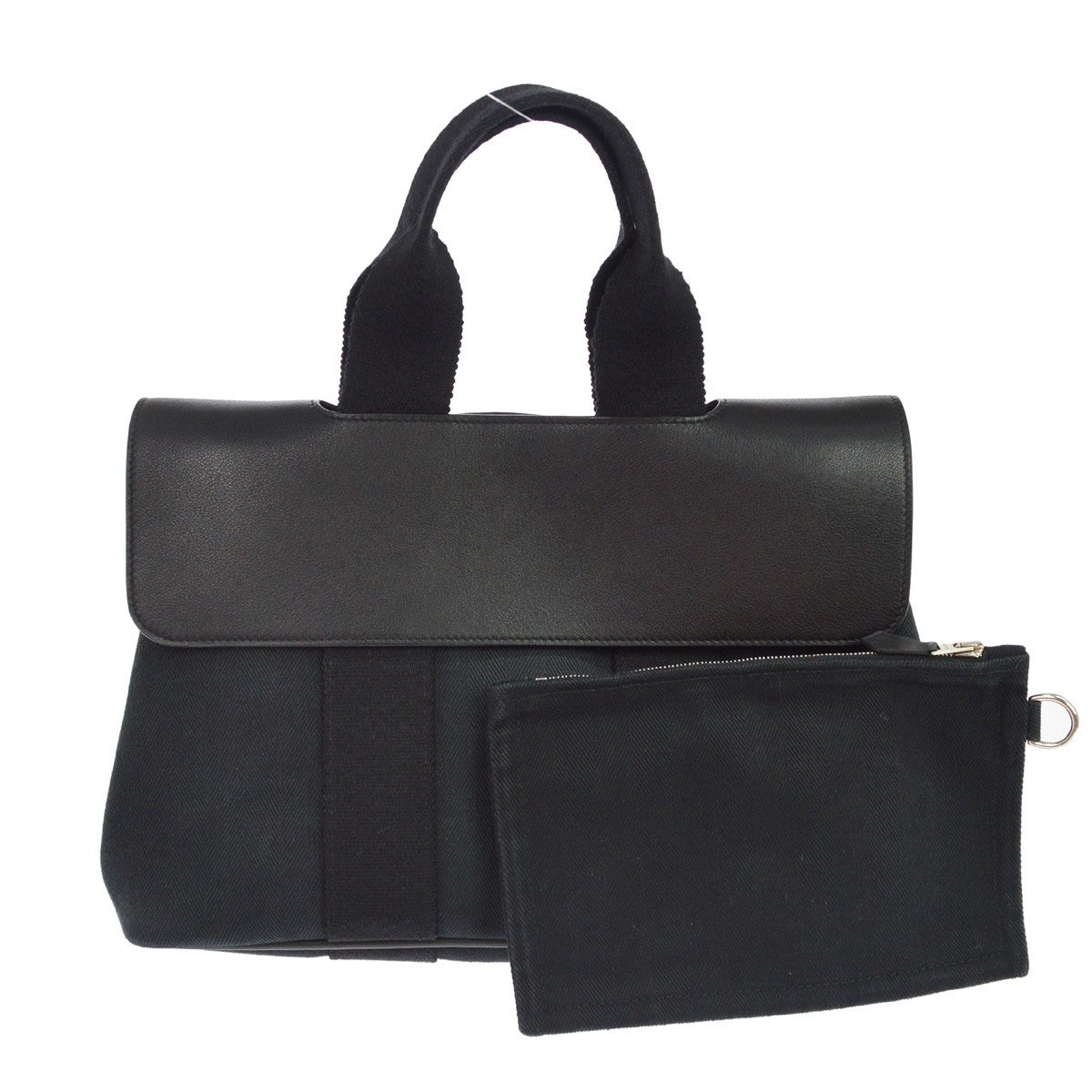 Hermes Valparaiso East West Toile and Leather PM
