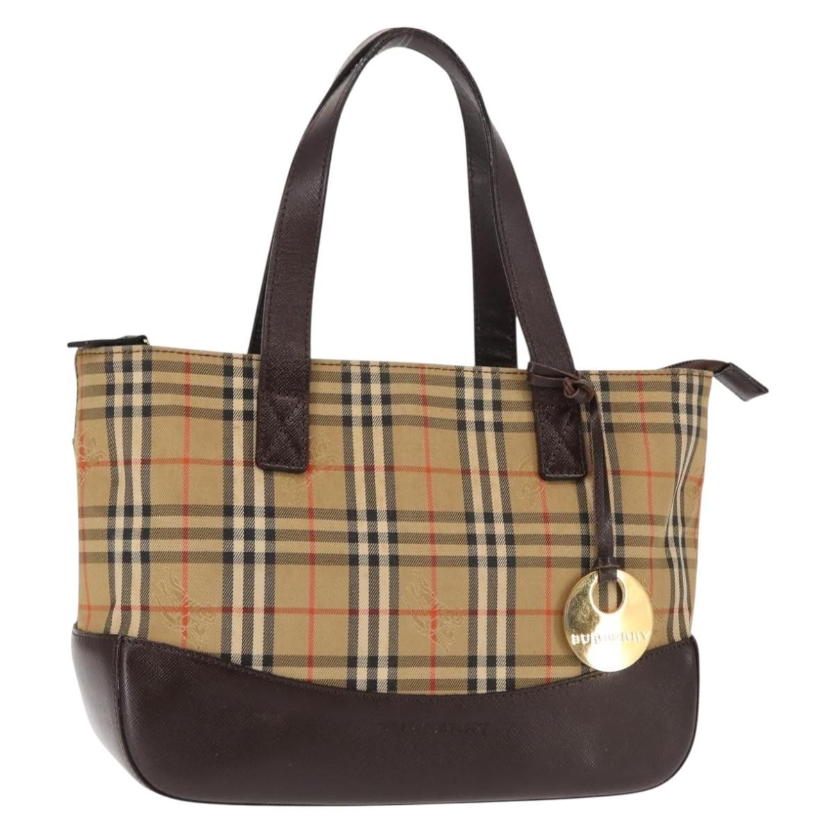Burberry Nova Check Tote Canvas and Leather Product Image